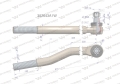 Przegub kierowniczy lewy 514mm- 1 3/8" 302643A1 WARYŃSKI-70810
