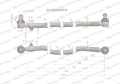 Drążek kierowniczy 1270mm 3216556R91 WARYŃSKI-70864