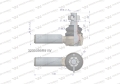 Przegub kierowniczy 106mm - M24x1,5 3230099R91 WARYŃSKI-70779