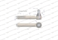 Przegub kierowniczy 220mm- M18x1,5 3764027M2 WARYŃSKI-63089