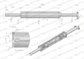 Tłumik okrągły długi 5.5kg 1180mm C-360 (prosty) INOX WARYŃSKI-89601