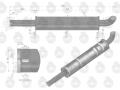 Tłumik okrągły krótki 830mm 4.1kg C-330  EMALIA ORYGINAŁ URSUS-81041