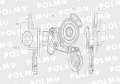 Złącze przewodów powietrza bez zaworu C-330/360 (twarde) x501200 22x1.5 POLMO-63872
