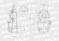 Złącze przewodów powietrza Ciągnik Przyczepa dwuobwodowe (twarde bez zaworu) x501200 Euro 22x1.5 Żółte POLMO-63414