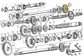Igiełka łożyska 3x19,8 wałka głównego C-330 100szt 54370101-55808