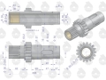 Wałek reduktora kompletny C-360 ORYGINAŁ URSUS-59080