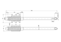 Wałek kol. kierownicy C-4011-52845