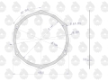 Uszczelka pokrywy rozrządu krążelit 0.8mm C-330 ( sprzedawane po 10 ) ORYGINAŁ URSUS-66165