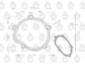 Uszczelka pompy wodnej krążelit 0.8mm C-330 ( sprzedawane po 10 ) ORYGINAŁ URSUS-66173