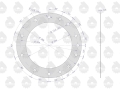 Komplet ( zestaw ) uszczelek zwolnicy 50013330. 50013350. 50013070 C-330 ORYGINAŁ URSUS-67949