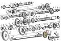Koło zębate przesuwne napędu pompy hydraulicznej C-330 ORYGINAŁ URSUS-58731