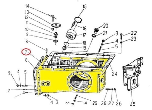 Korpus tylnego mostu C-330 -58325