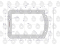 Uszczelka korpusu tylnego mostu przednia krążelit 0.8mm C-330 ( sprzedawane po 5 ) ORYGINAŁ URSUS-66211