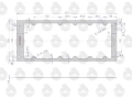 Uszczelka korpusu tylnego mostu górna krążelit 0.8mm C-330 ( sprzedawane po 5 ) ORYGINAŁ URSUS-66213
