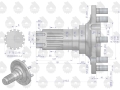 Wał koła tylnego C-330 ORYGINAŁ URSUS-58972