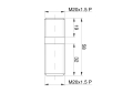 Śruba mocowania koła tylnego M20x1.5 C-330-51823