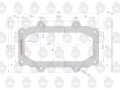 Uszczelka kolumny kierowniczej krążelit 0.8mm C-330 ( sprzedawane po 10 ) ORYGINAŁ URSUS-66225