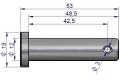 Sworzeń ucha łańcucha bocznego C-330 (50163250)-52786