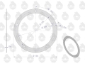 Uszczelka kadłuba cylindrów krążelit 0.8mm C-330 ( sprzedawane po 10 ) ORYGINAŁ URSUS-66231