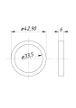 Gniazdo zaworu wydechowego nadwymiar 1,00 C-330 ( sprzedawane po 20 )-57721