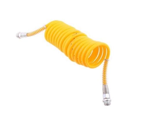 Przewód łączeniowy spiralny żółte osłony poliamid gwint zewnętrzny 16x1.5 dł 6m POLMO-66810