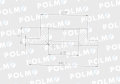 Uszczelka złącza standard Euro (  sprzedawane po 10 ) POLMO-63443