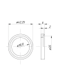 Gniazdo zaworu wydechowego nadwymiar 1,25 C-360 ( sprzedawane po 20 )-57579
