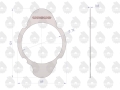 Uszczelka cylindra sprężarki 950941 krążelit 0.8mm C-360 ( sprzedawane po 10 ) ORYGINAŁ URSUS-66258