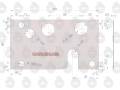 Uszczelka rozdzielacza hydraulicznego krążelit 0.8mm C-360 ( sprzedawane po 10 ) ORYGINAŁ URSUS-66129