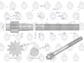 Półoś 11 zębów C-360 ORYGINAŁ URSUS-59353