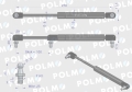 Siłownik dachu 53369911 pasuje do Zetora Proxima Forterra POLMO-86210