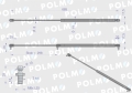 Siłownik dachu 53369912 pasuje do Zetora Proxima Forterra POLMO-86216