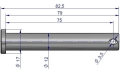 SWORZEŃ 12H8X85/75 zabezpieczenie sworznia osi C-330/360-53084