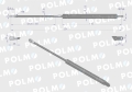 Siłownik L max. 201mm 65499080 6-10018200 MAUSER POLMO-65532