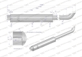 Tłumik rura Renault 7700519115, 7700641942 inox WARYŃSKI-77625