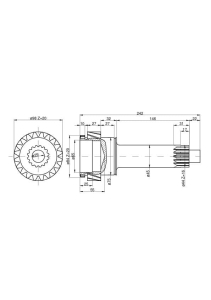 Wałek napędzający bez reduktora Z-20 84120508 C-385