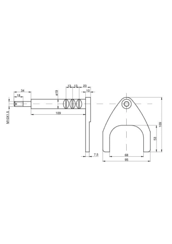 Widełki kompletne reduktora 80128020 C-385 Crystal-59557