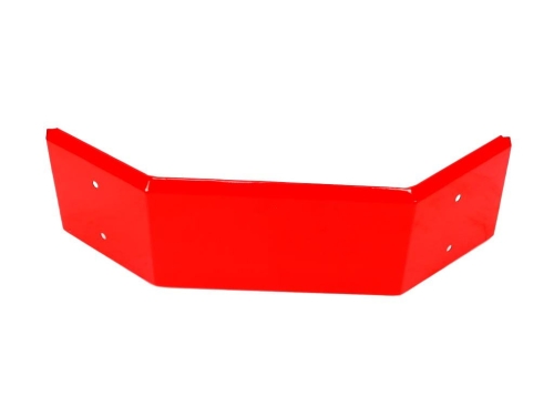 Błotnik przedni uniwersalny kolor czerwony blacha ocynkowana malowany proszkowo 80381101-89811