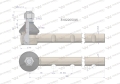 Przegub kierowniczy 81822050 WARYŃSKI-71077