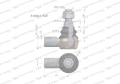 Przegub kierowniczy prawy 1.1/4" 81864115 WARYŃSKI-70785