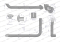 Tłumik rura wylotowa Case New Holland Ford Fiat 82020040 WARYŃSKI-78557