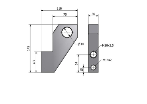Wieszak prawy C-385-58679