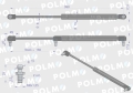 Siłownik dachu 88368200 pasuje do Ursus C-385  POLMO-86226