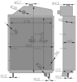 Chłodnica miedziana 1614 RM 6-cylindrowy dolne mocowanie turbo C-385-53654