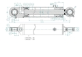 Cylinder hydrauliczny, siłownik pomocniczy podnośnika C-385 6-cyl. SMT2CJ.63.36.300 Kraj-60362