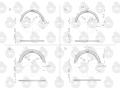 Komplet półpierścieni N-0.90 (III szlif) 46401112 C-360 ORYGINAŁ URSUS-73084