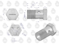 Złączka 84420005 podnośnika hydraulicznego C-385 ORYGINAŁ URSUS-74340