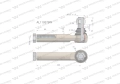 Przegub kierowniczy 220mm- M28x1,5 AL119379 WARYŃSKI-63001