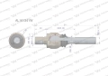 Przegub kierowniczy 211mm - M26x1,5 ; M24x1,5 AL161341 WARYŃSKI-70733