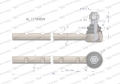 Przegub kierowniczy 345mm AL177948 WARYŃSKI-70763